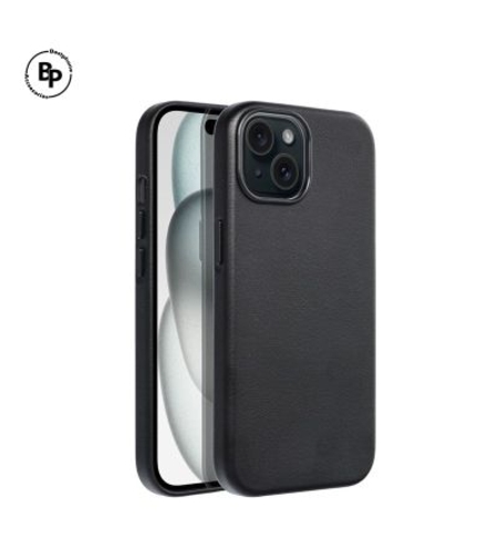Кожен Mag Кейс iPhone 15 Plus Black