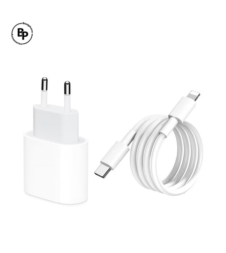 Зарядно Apple ,Кабел USB‑C - Lightning (1m) (20W) White
