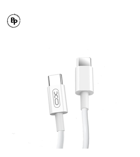 Кабел XO NB124 Type-C - Type-C, (1m) (40W) White