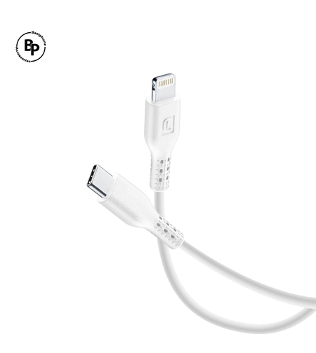 Кабел Cellularline Type-C - Lightning, (2m) White