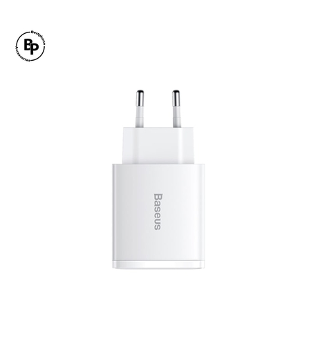 (Baseus) Адаптер PD, 2X Usb,Type-C Гнездa (30W) White