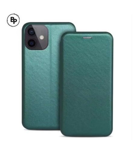 Кожен Калъф Elegance book Huawei P40 Lite E Green