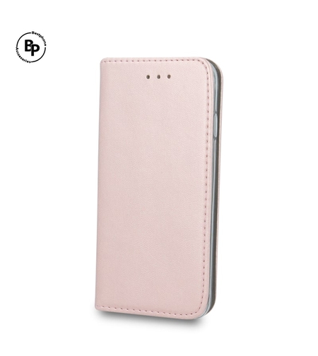 Кожен Калъф Magnetic Book Samsung A20E Rose Gold