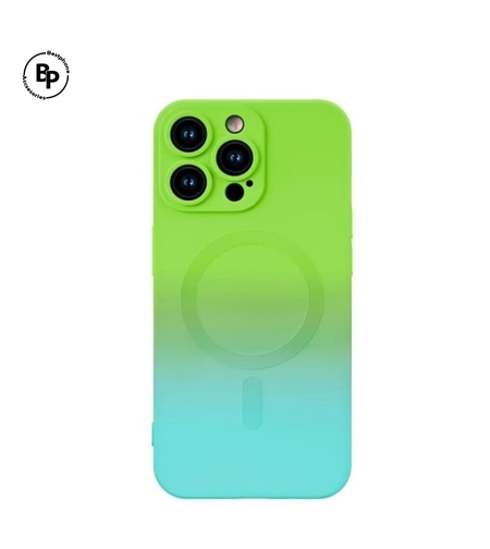 Силиконов Кейс Gradient MagSafe iPhone 13 Lime