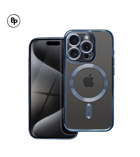 Силиконов Кейс Electro Magsafe iPhone 15 Pro Max Titanium Blue