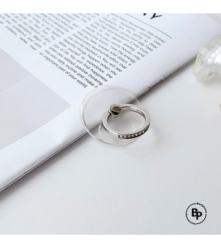 Pop Socket Ring Silver