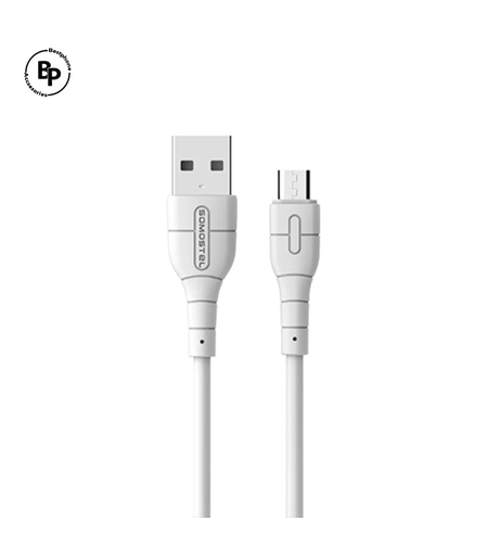 Кабел Somostel SMS-BP14 Usb - Micro, (1m) (3.1А) White