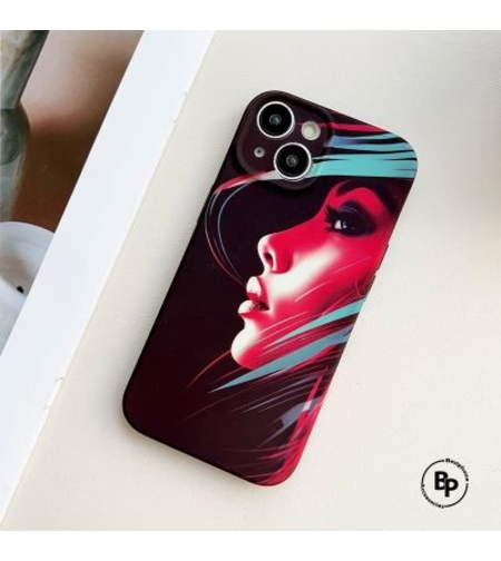Силиконов Кейс Abstract Girl iPhone 14