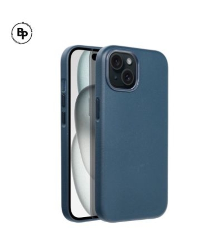 Кожен Mag Кейс iPhone 15 Pro Max Indigo