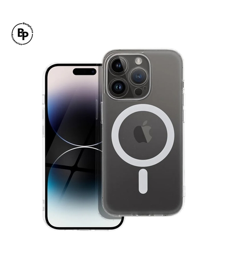 Силиконов Прозрачен Твърд Гръб Frost Magsafe iPhone 15 Pro Max
