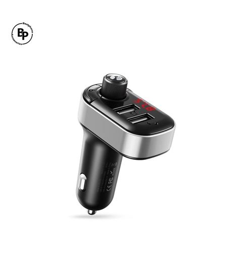 Зарядно за кола XO FM BCC10 Bluetooth MP3, трансмитер, QC (15W) Black