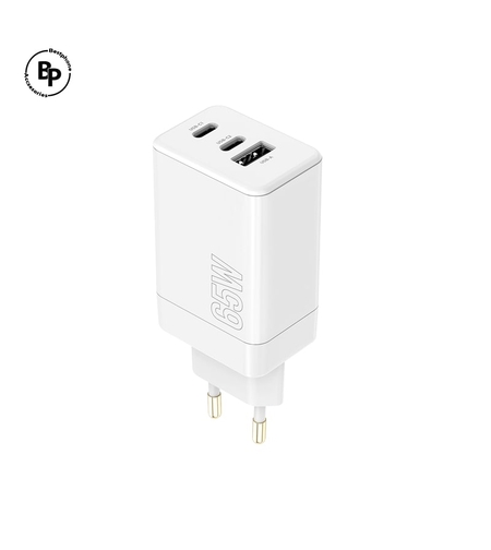 Адаптер Maxlife MXTC-08 Гнезда USB / 2X Type-C (65W) White