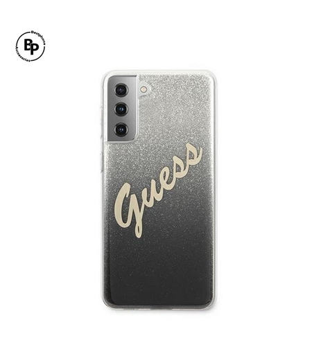 Кейс Guess Samsung S21 Glitter Black
