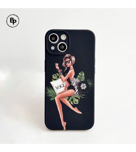 Силиконов Кейс Fashion Lady iPhone 13
