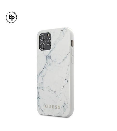 Кейс Guess iPhone 12 / iPhone 12 Pro Marble White