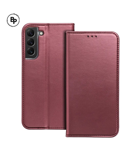 Кожен Калъф Magnetic Book Realme C33 Burgundy