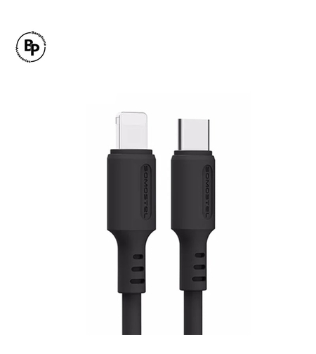 Кабел Somostel SMS-BP10 Type-C - Lightning, (1.2m) (3.0A) Black