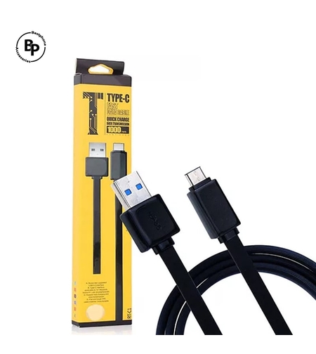 Кабел REMAX USB RT-C1, USB - Type-C (1m) Black