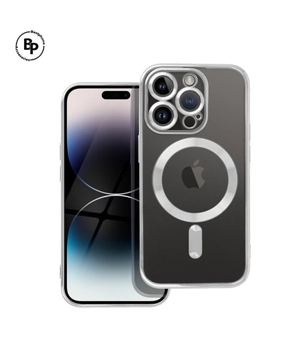 Силиконов Кейс Electro Magsafe iPhone 15 Silver
