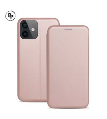 Кожен Калъф Elegance book Huawei P40 Lite E Rose Gold