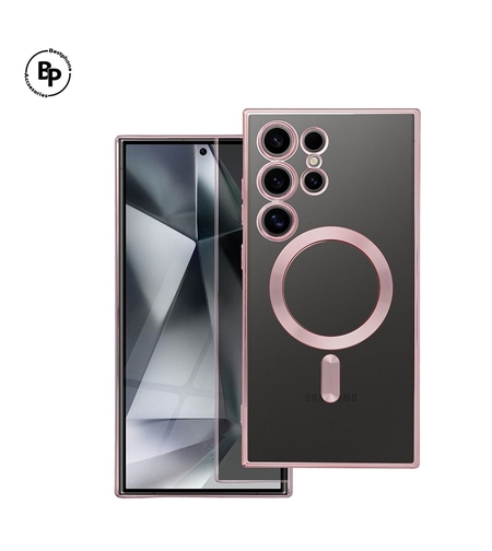 Силиконов Кейс Electro Magsafe Samsung S25 Plus Rose Gold