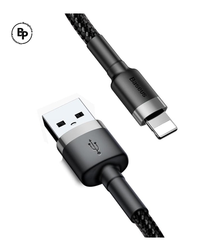 (Baseus) Кабел Cafule Usb - Lightning, (3m) (1,5A) Grey-Black