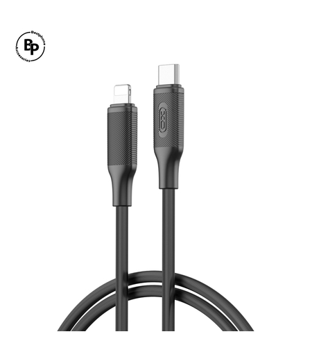 Кабел XO NB-Q265A PD Type-C - Lightning (1.0m) 27W Black