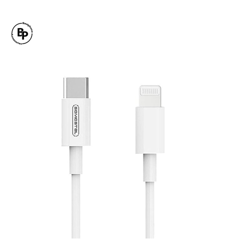 Кабел Somostel SMS-BT10 PD Type-C - Lightning, (1.2m) (18W) White