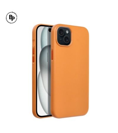 Кожен Mag Кейс iPhone 15 Plus Orange