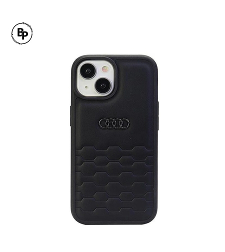 Кожен Кейс Audi iPhone 15 Pro Black