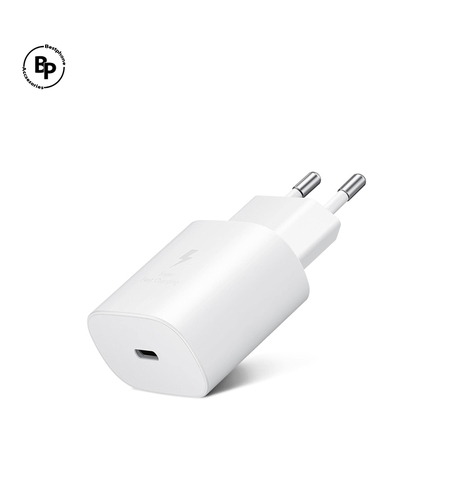 Зарядно Samsung, Гнездо Type-C (25W) White