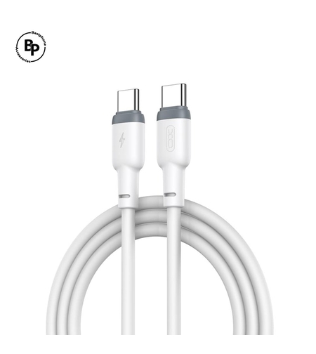 Кабел XO NB208B Type-C - Type-C,(1m) (60W) White