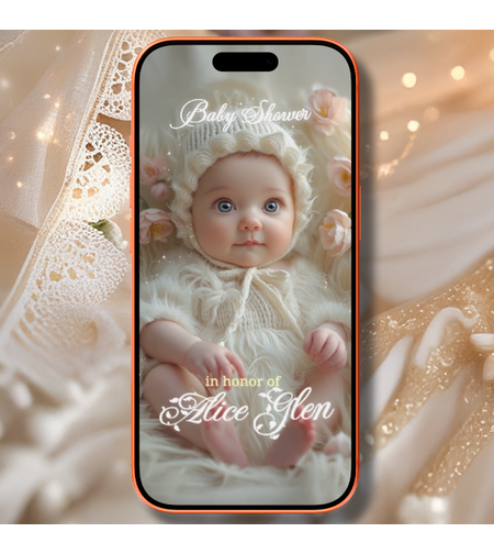 Adorable Digital Baby Shower Invitation Video