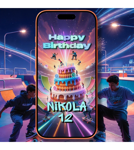 Epic Skateboard Party Video Invite – Join the Ultimate Skate Jam!