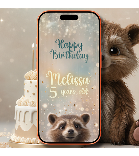 Cute Teddy Bear Birthday Invitation Video | Digital Kids Birthday Party Invite