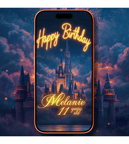 Royal Princess Birthday Digital Video Invitation – Custom Digital Party Invite