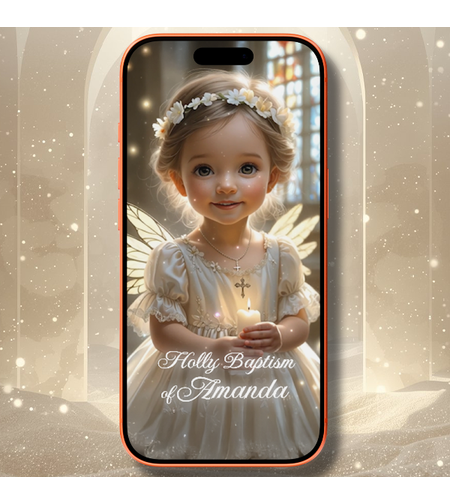 Elegant Christening Digital Invite