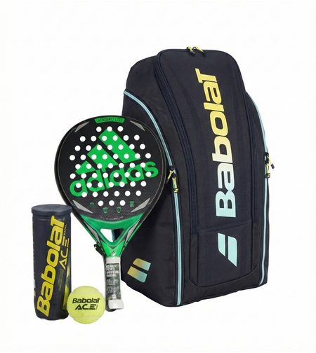 Комплект термочанта RH PERF PADEL 2nd Gen MULTICOLOR + Adidas Adizero LTD GREEN + топки ACE Padel