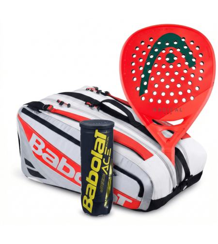 Комплект термочанта RH PRO PADEL JUAN LEBRON 2025 + Head Radical PRO 2026 + топки ACE PADEL