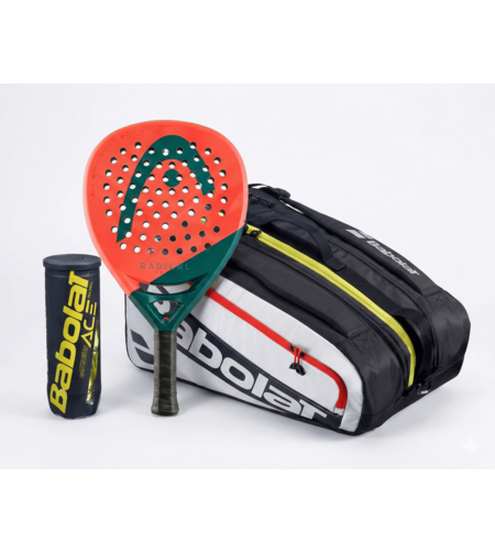 Комплект термочанта RH PRO PADEL BLACK + Head Radical Team 2026 + топки ACE PADEL