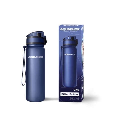 Филтрираща бутилка „AQUAPHOR City“ с филтър за 150 литра, 500 ml. Нави