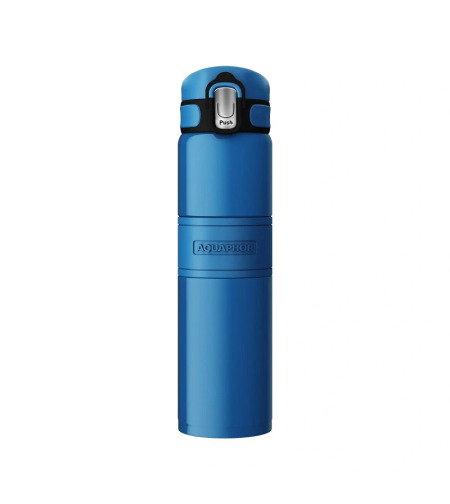 Термо бутилка „AQUAPHOR“, 480 ml. Синя