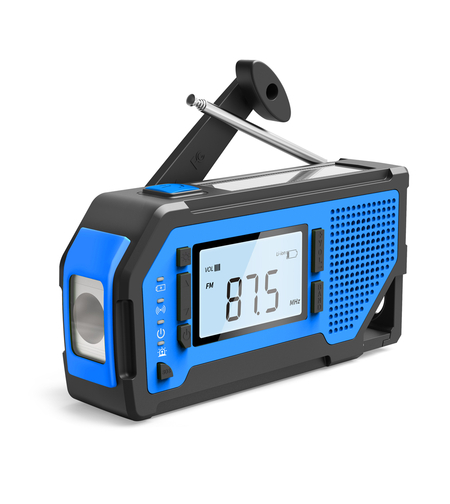 Multifunctional Emergency Radio EV-003 with Headphone Jack-blue