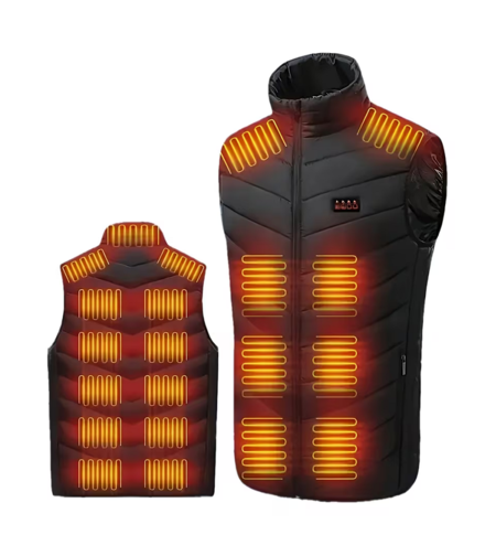 VEST with 15 heating zones - black, size XL