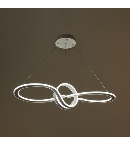 Модерен LED полилей от метал и PVC – черен, 198W, с дистанционно и регулируема височина