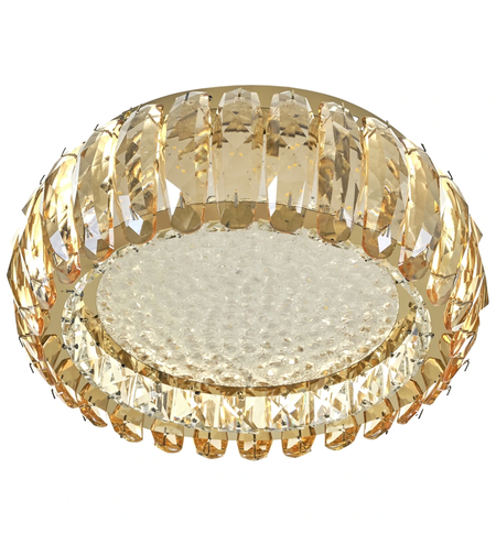 LED таванен плафон с кристал 60W – Злато