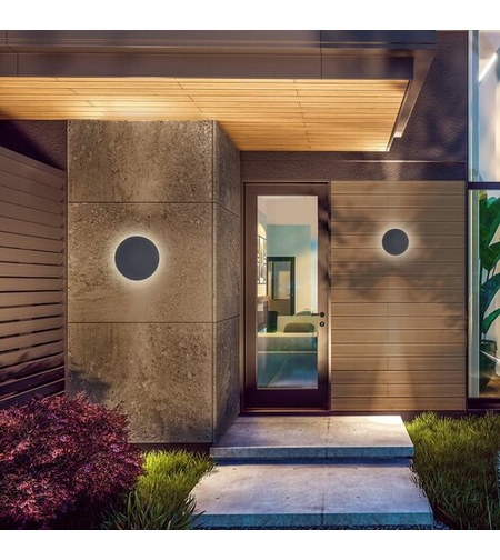 Модерен външен LED аплик Rust 15W – регулируема цветна температура и IP65 защита в сив цвят