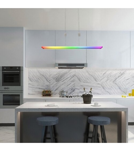 Смарт LED полилей 24W с Wi-Fi, Bluetooth и дистанционно –  хром