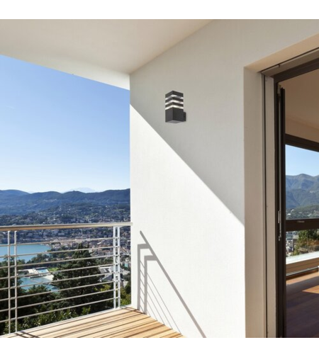 Елегантен външен аплик Ankara E27 – стилен антрацитен дизайн и IP44 защита