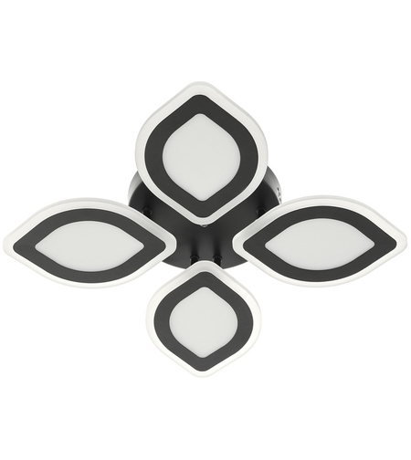 Модерен LED полилей със smart управление – черен